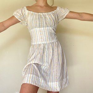 Vintage Swiss floral dress
